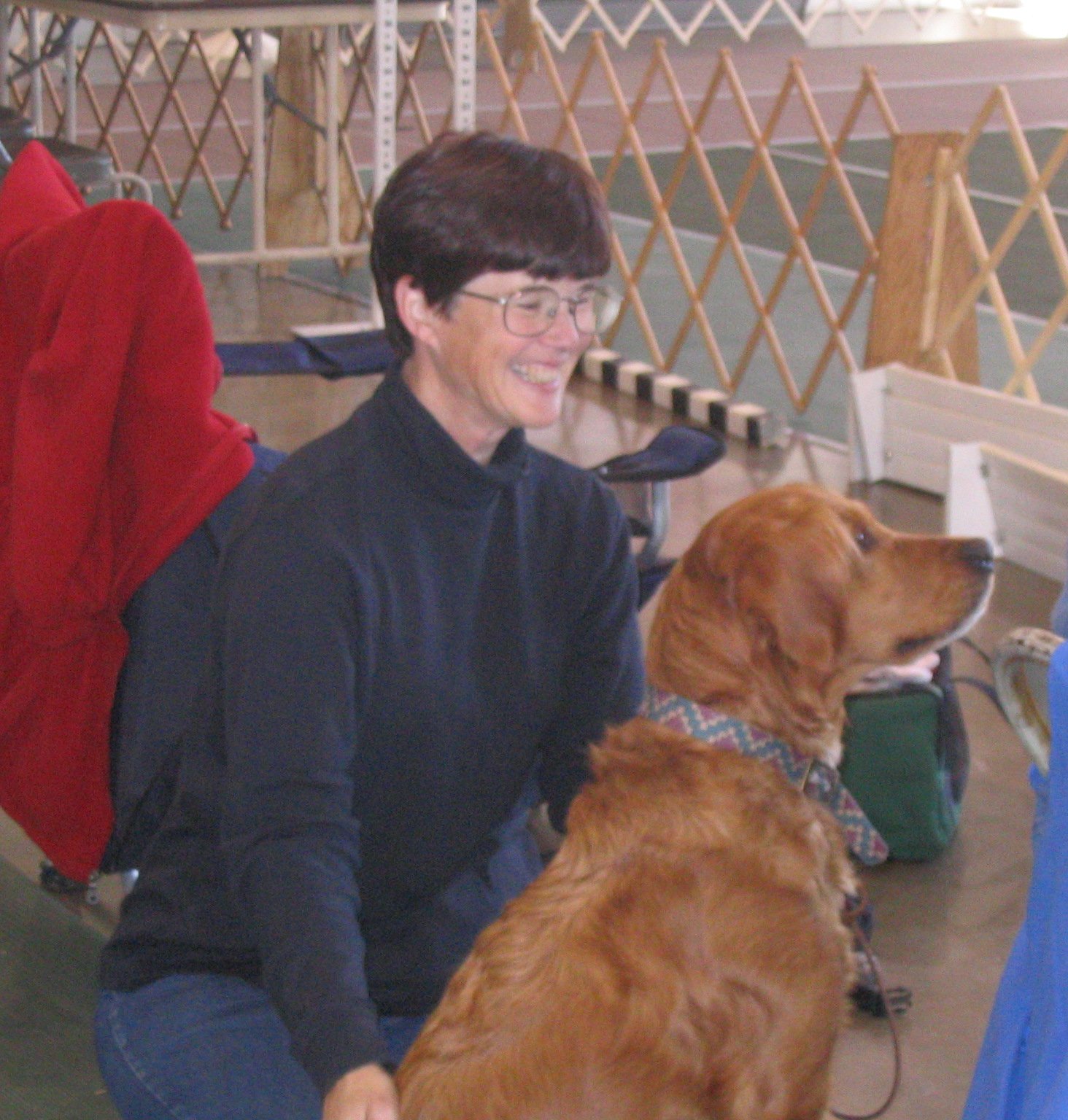 Hilfy and Karen celebrate after earning her CD
